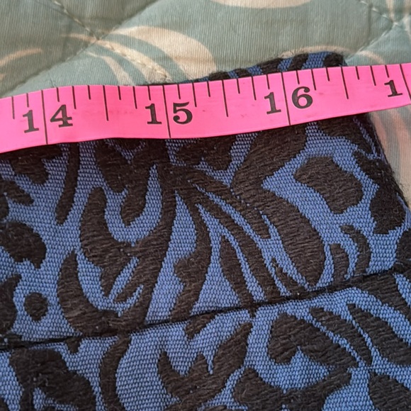 NWT Ann Taylor Blue & Black‎ MIDI Skirt in Size 10 - Picture 8 of 8